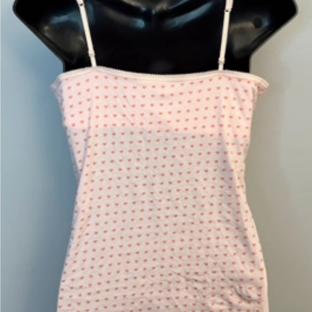 Light Pink Heart-Print Camisole Top - Picture 5 of 5